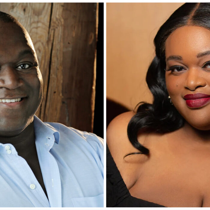 This is a photo of Tiffany Townsend and Reginald Smith Jr., who will be singing Faure's Requiem with the New Jersey Symphony.