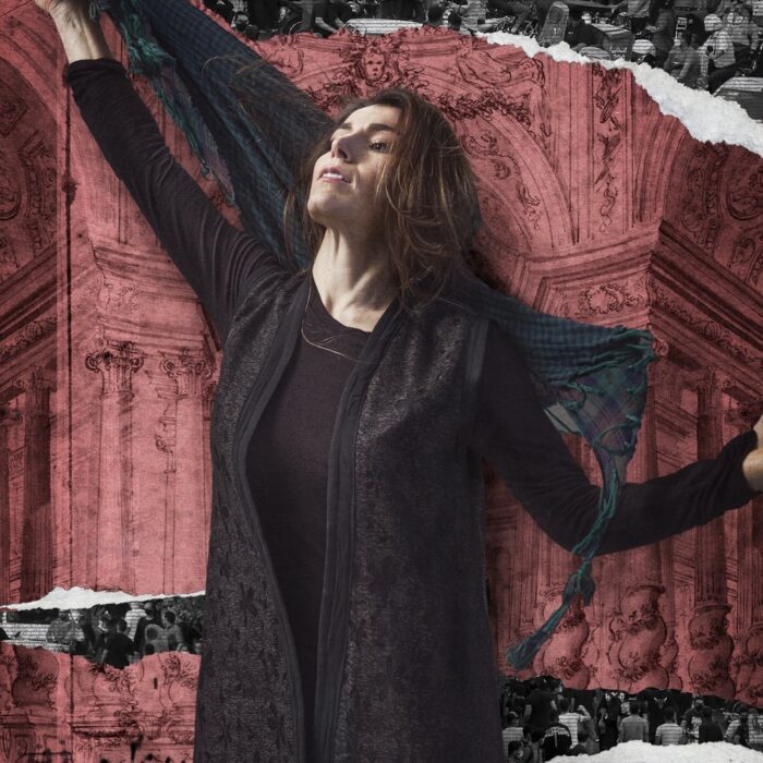 This appears to be photo of Heartbeat Opera's prompt for new live performance of Tosca.