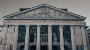 La Monnaie which bathes the façade of the Mint in blue and yellow each night recently projected the image of the bombed-out Mariupol Theatre, showing the destruction the war has wrought on Ukraine's civil, religious, and cultural institutions.