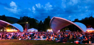 This photo is of the audience attending the The Phoenicia International Festival of the Voice (previously the Hudson Valley International Festival of the Voice) which has announced that it is in talks with SUNY New Paltz