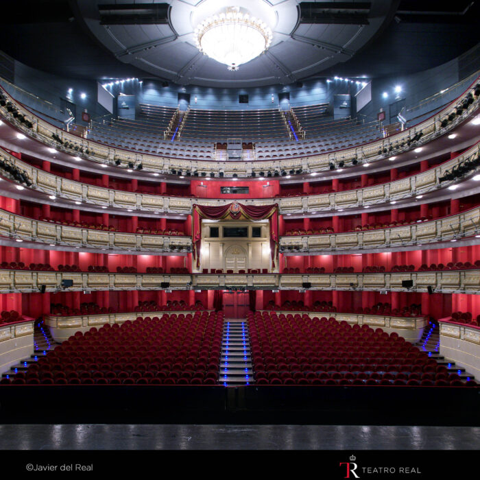 This image is of the interior of Teatro Real in Spain.