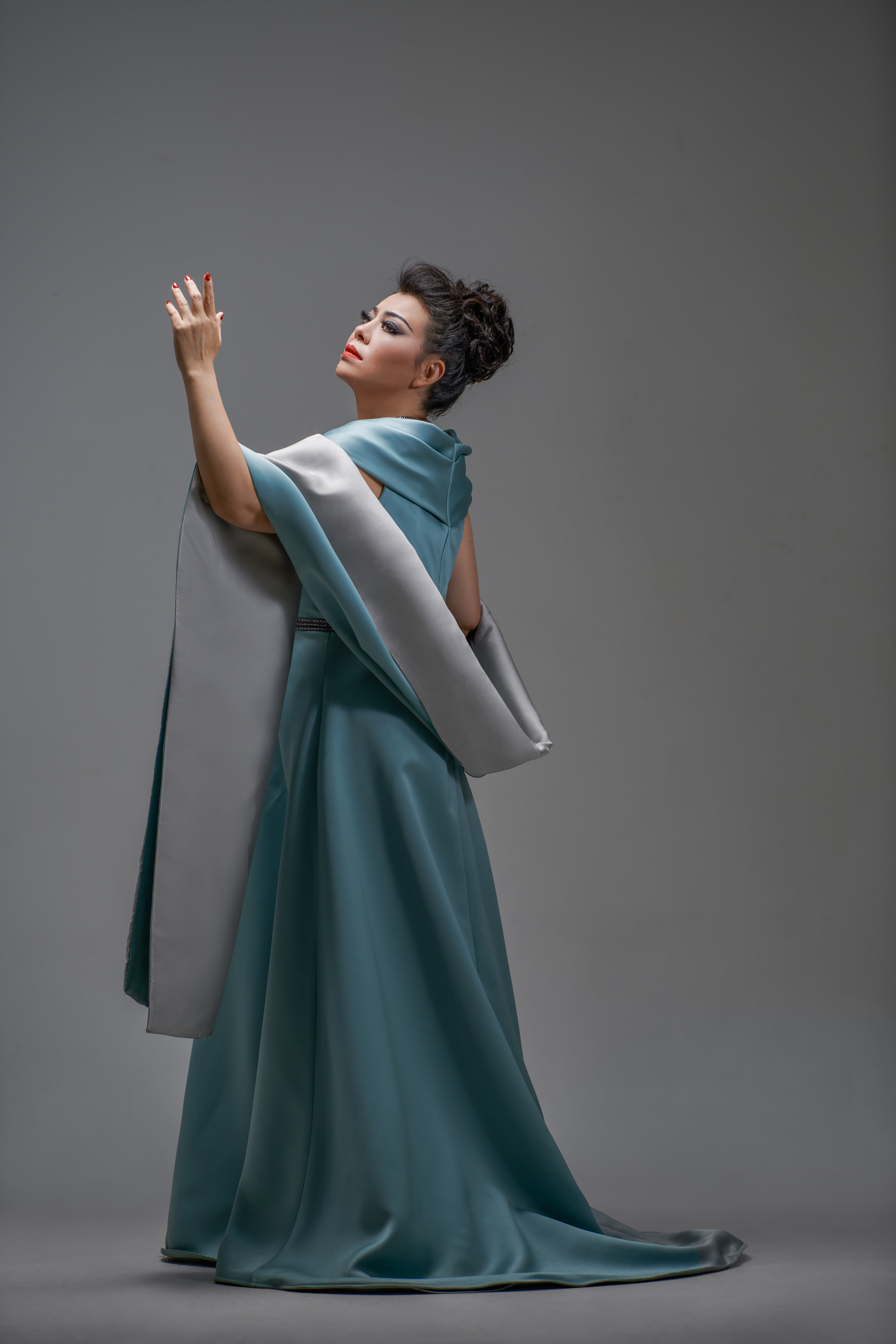 serena joy blue dress Serena Joy Costume Blue Outfit Handmaid's Tale Costume – MJcostume main image 0