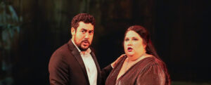 Teatro Nuovo 2025 Macbeth_Ricardo José Rivera and Alexandra Loutsion as the Macbeths 3_Photo by Steven Pisano