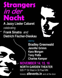 Stranger in die Nacht. Poster for invitation.