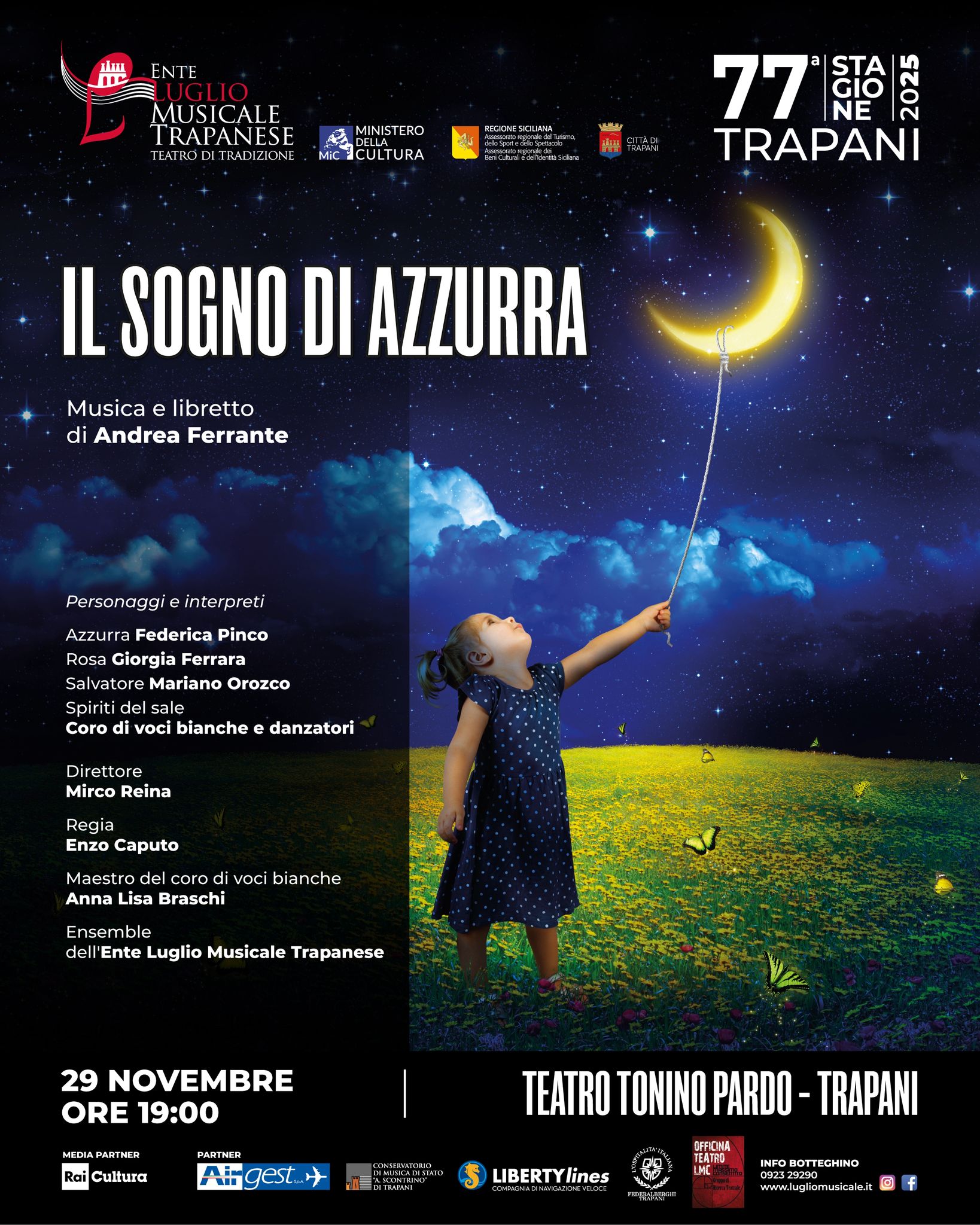 Luglio Musicale Trapanese to Present World Premiere of ‘Il Sogno di Azzurra’
