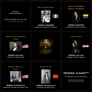 1. Winners 2025 Composition & Libretto Opera Camp™ Program