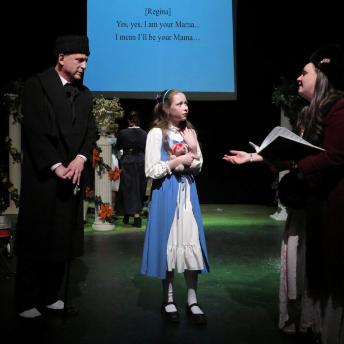 SIMA – Image Production photo of Bennet Pologe, Hannah Grace Hollingsworth, and Claire Iverson from the opera, Sima