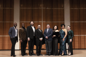 The 2026 George London Award winners with John Arida and John Hauser This is a photo of the 2026 George and Nora London Competition Finals