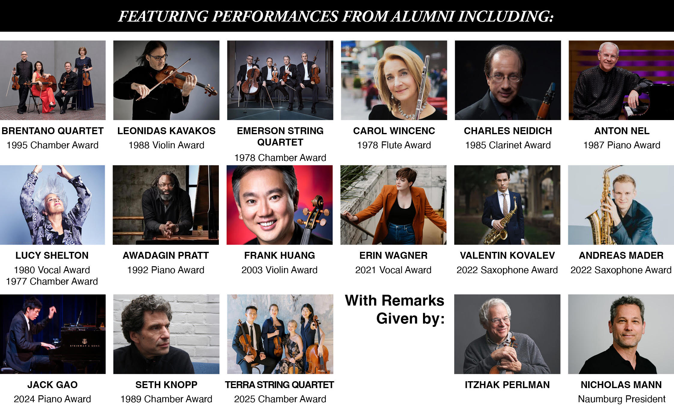 Erin Wagner Among Headliners of Walter M. Naumburg Foundation’s Centennial Gala
