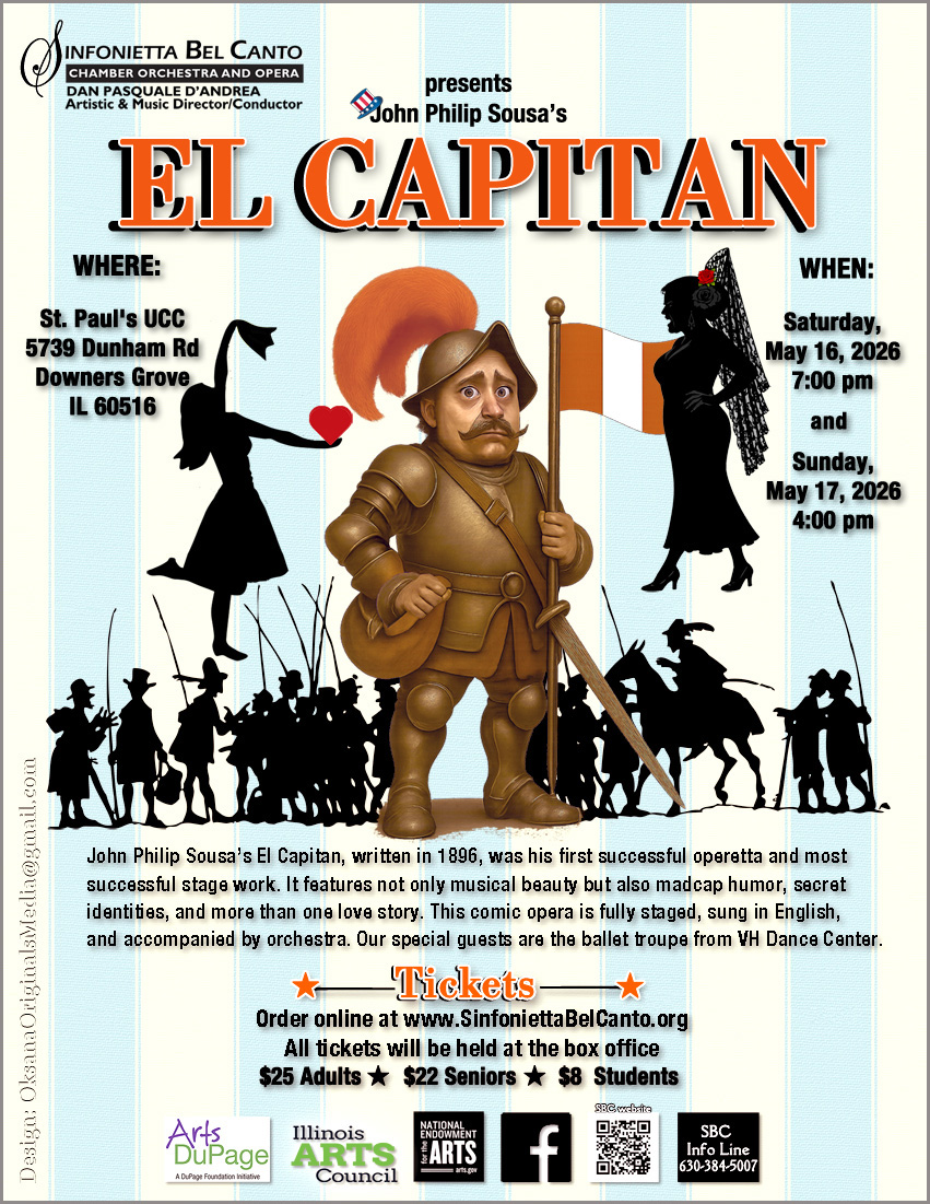 Sinfonietta Bel Canto to Present Sousa’s ‘El Capitan’