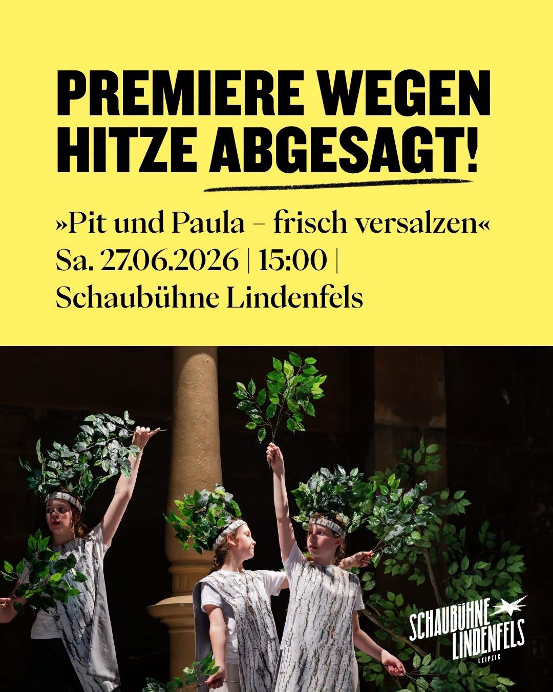 Oper Leipzig Cancels Premiere of ‘Pit and Paula – Freshly Salted' Due to Extreme Heat