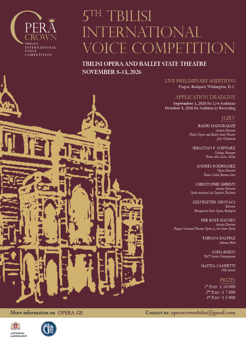 Tbilisi International Voice Competition Announces Jury & Dates for 5th Edition
