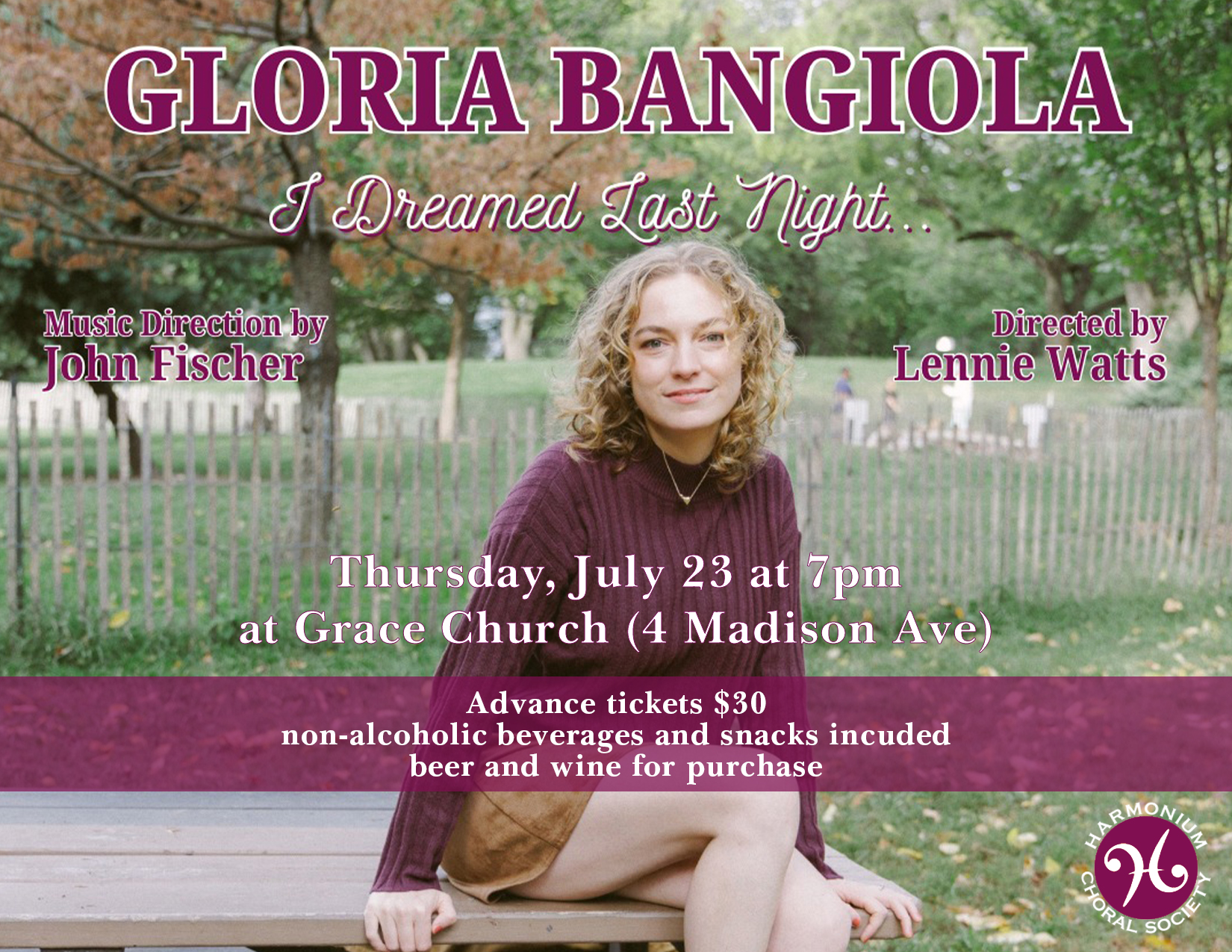 Gloria Bangiola to Headline Harmonium Choral Society's ‘I Dreamed Last Night'