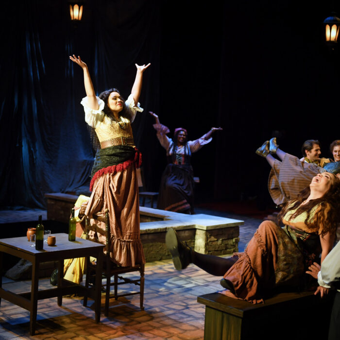 Taylor Raven as Carmen in Act II of CARMEN; photo by Duane Tinkey
