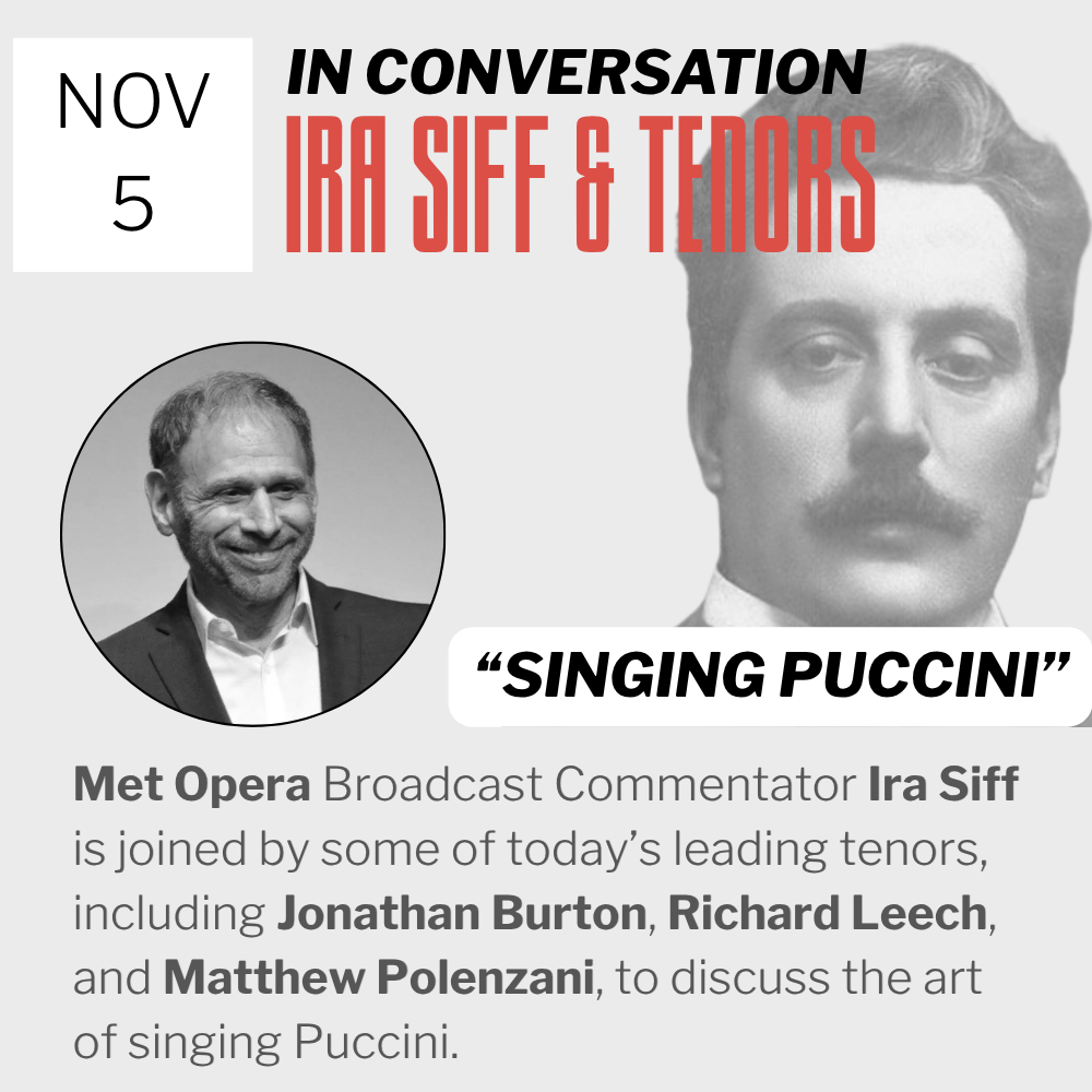 Jussi Björling Society to Host Webinar ‘Singing Puccini’