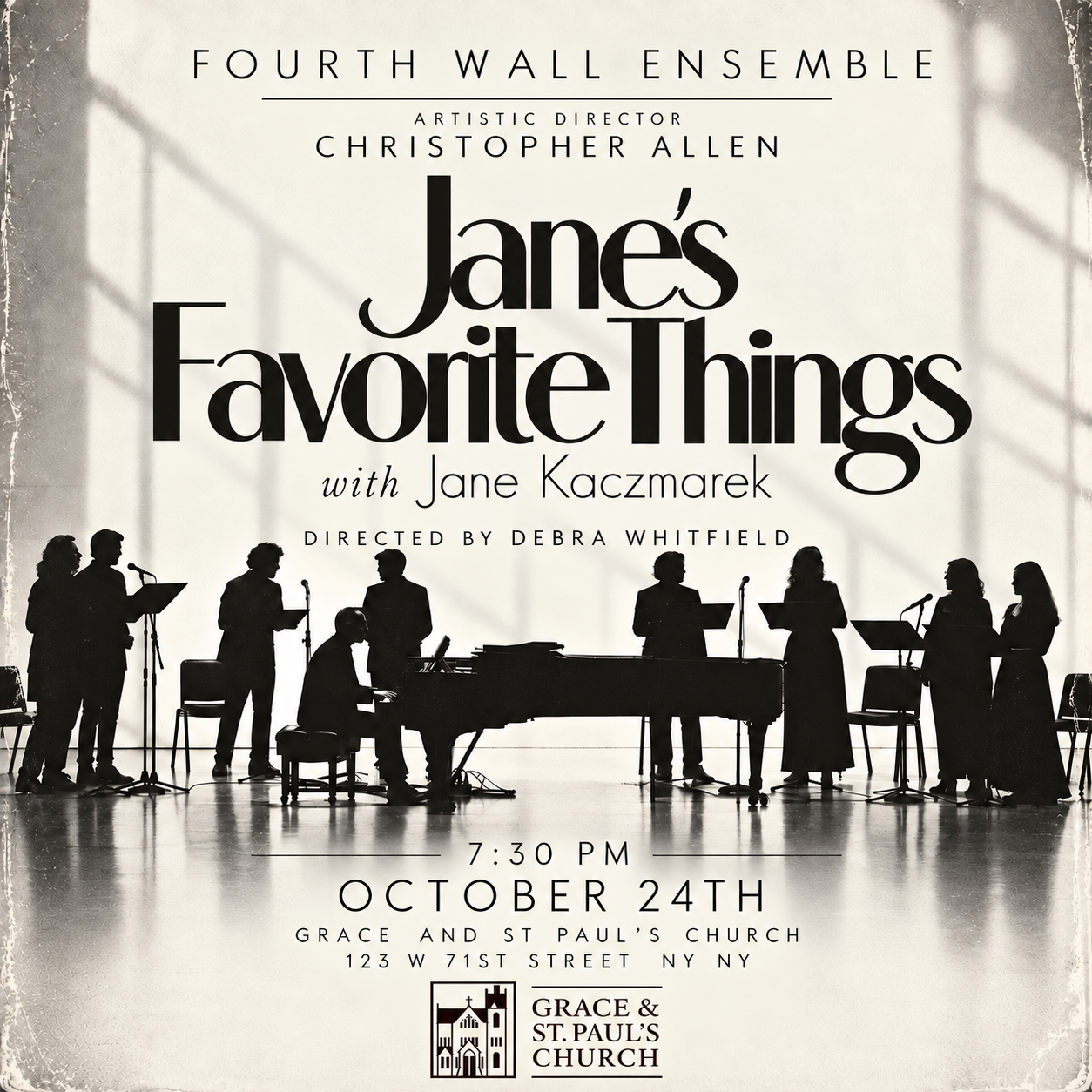 Fourth Wall Ensemble to Present ‘Jane’s Favorite Things’